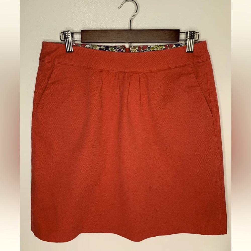 Boden Size 6R Coral Short Skirt